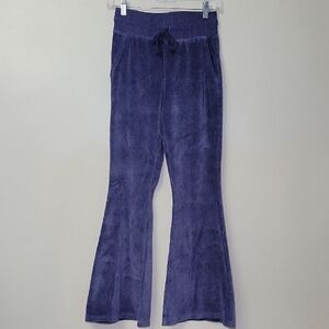 Aerie‎ Velour Flared Sweatpants Blue Woman's XS